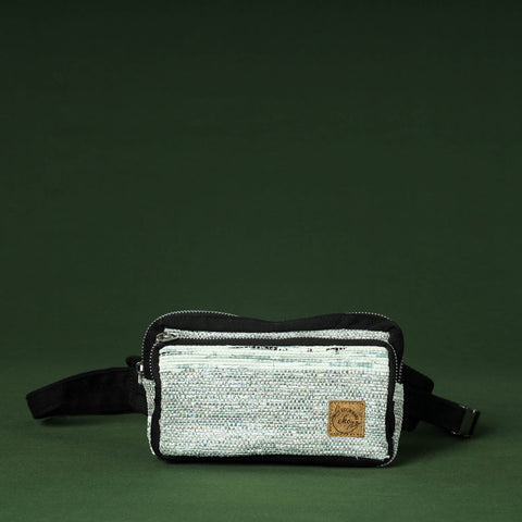  Upcycled Weave Handmade Fanny Pack Bag 