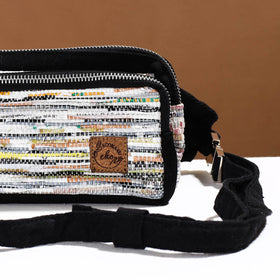  Upcycled Weave Handmade Fanny Pack Bag 