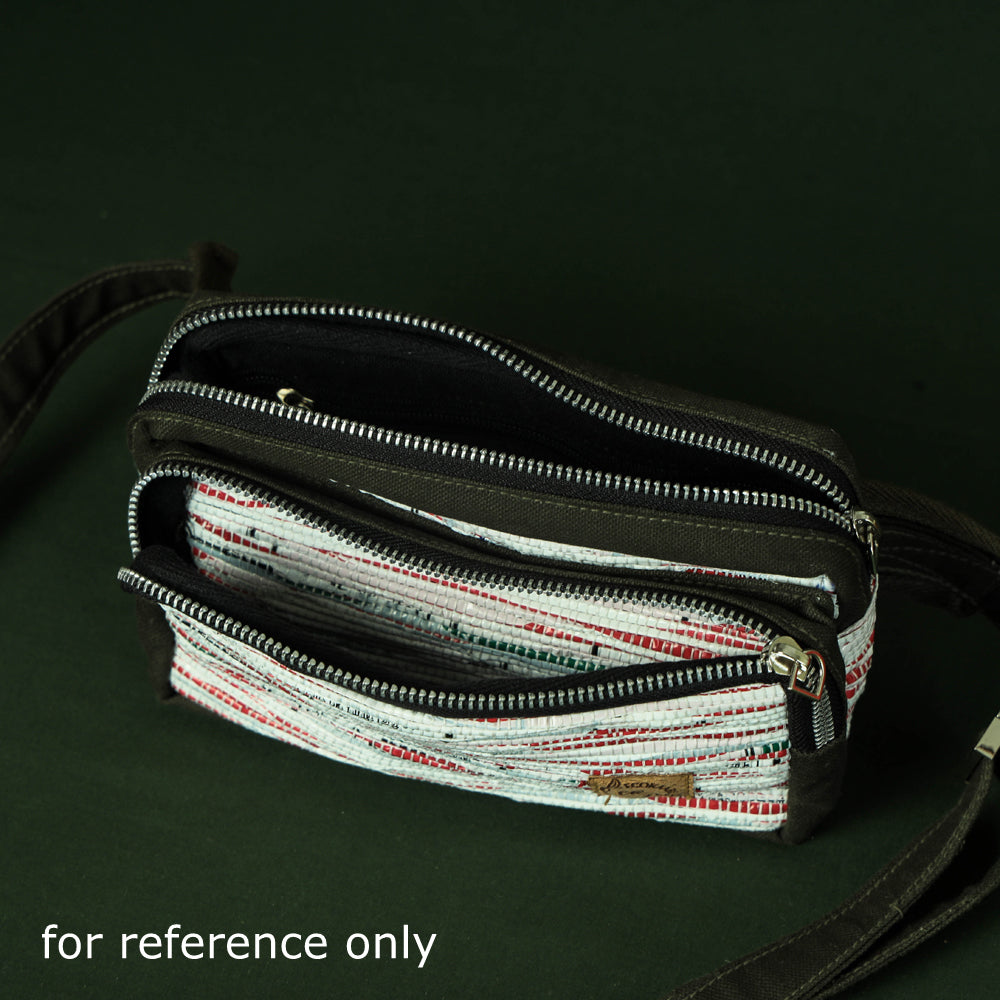  Upcycled Weave Handmade Fanny Pack Bag 
