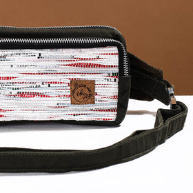  Upcycled Weave Handmade Fanny Pack Bag 