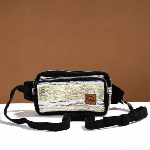  Upcycled Weave Handmade Fanny Pack Bag 