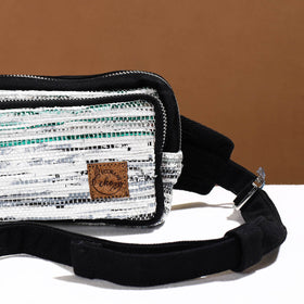  Upcycled Weave Handmade Fanny Pack Bag 