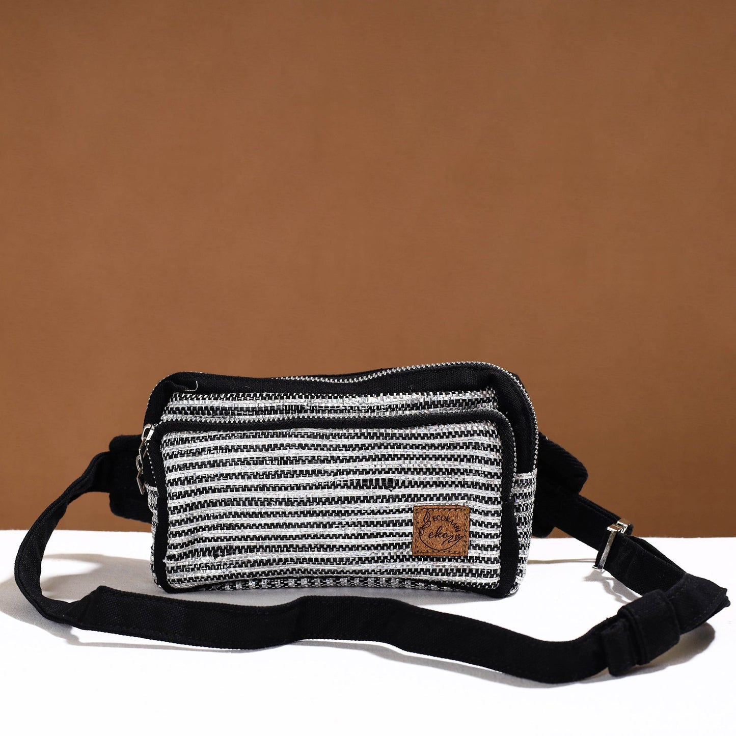  Upcycled Weave Handmade Fanny Pack Bag 