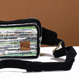  Upcycled Weave Handmade Fanny Pack Bag 