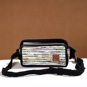  Upcycled Weave Handmade Fanny Pack Bag 