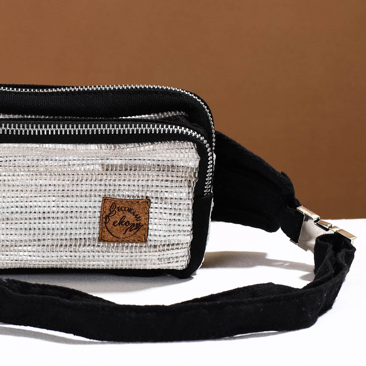  Upcycled Weave Handmade Fanny Pack Bag 