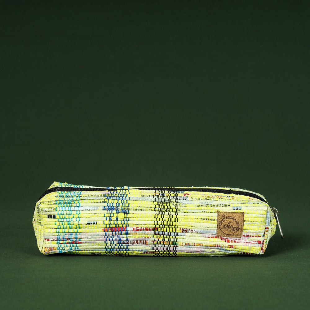  Upcycled Weave Handmade Pencil Pouch 