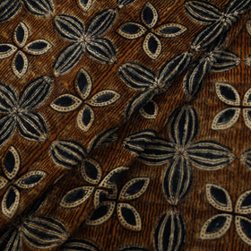 Velvet natural dyed fabric 02 - handcrafted