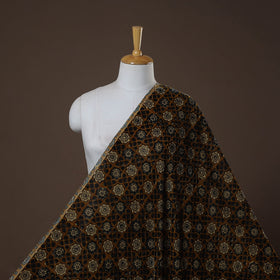 Velvet natural dyed fabric 03 - handcrafted