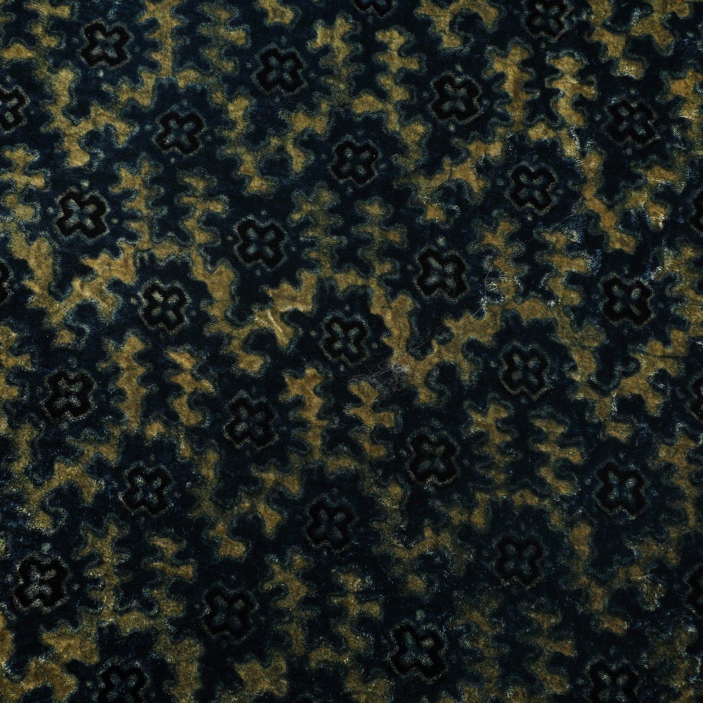 Velvet natural dyed fabric 04 - handcrafted