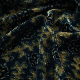 Velvet natural dyed fabric 04 - handcrafted