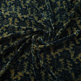 Velvet natural dyed fabric 04 - handcrafted