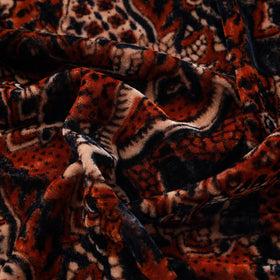 Velvet natural dyed fabric 06 - handcrafted