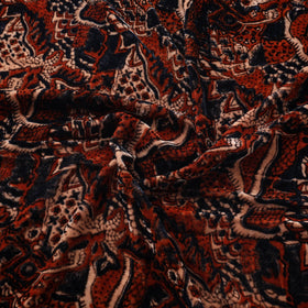 Velvet natural dyed fabric 06 - handcrafted