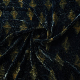 Velvet natural dyed fabric 07 - handcrafted