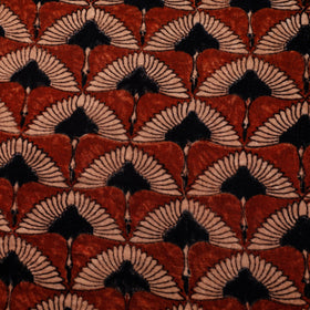 Velvet natural dyed fabric 08 - handcrafted