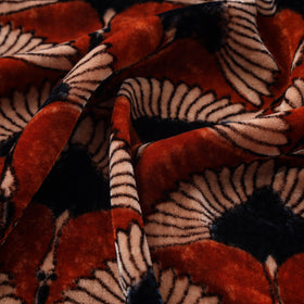 Velvet natural dyed fabric 08 - handcrafted