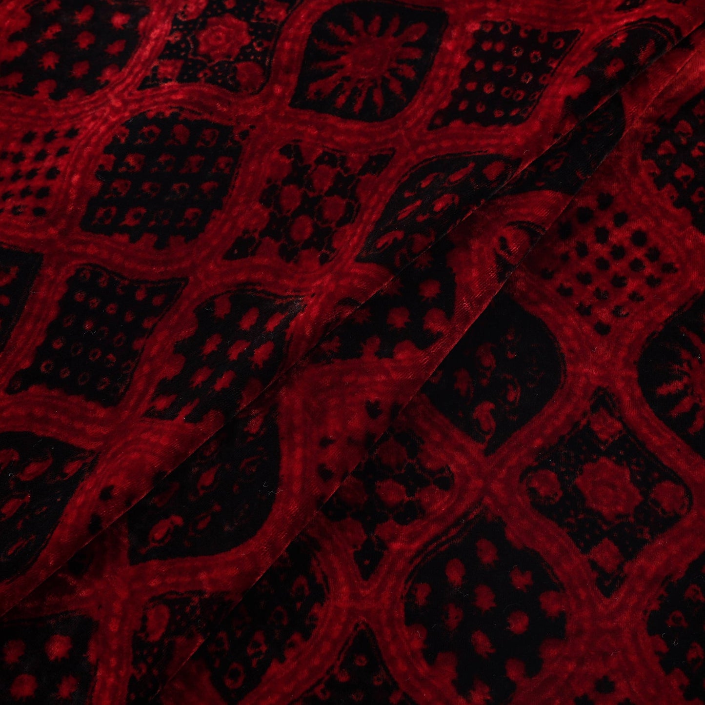 Velvet natural dyed fabric 10 - handcrafted