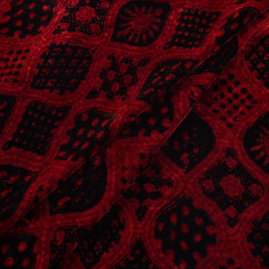 Velvet natural dyed fabric 10 - handcrafted