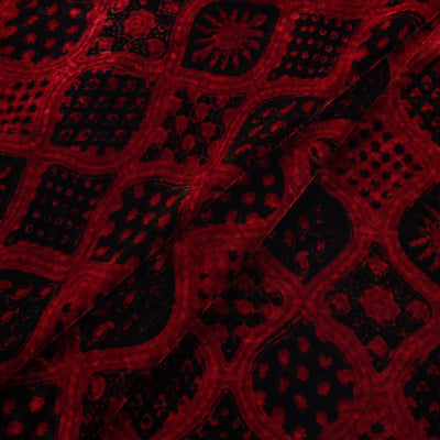 Velvet natural dyed fabric 10 - handcrafted