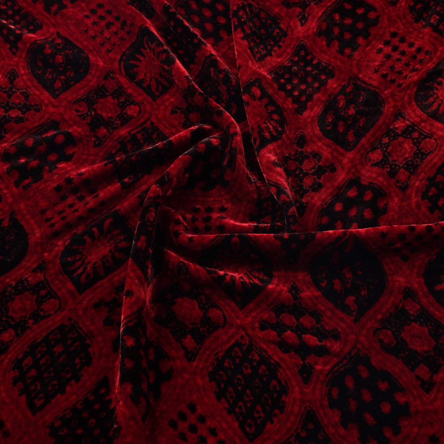 Velvet natural dyed fabric 10 - handcrafted