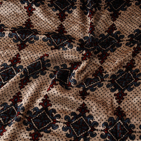 Velvet natural dyed hand fabric 01 - handcrafted