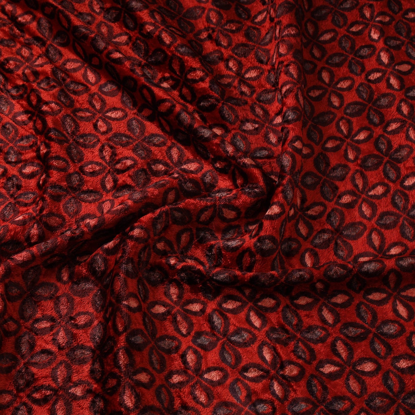 Velvet natural dyed hand fabric 03 - handcrafted