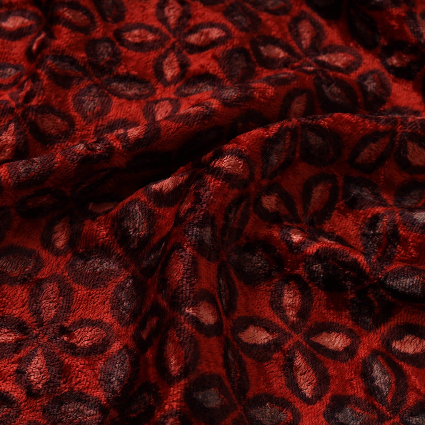 Velvet natural dyed hand fabric 03 - handcrafted