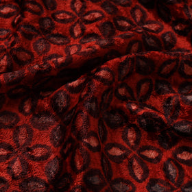 Velvet natural dyed hand fabric 03 - handcrafted