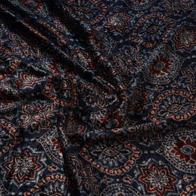 Velvet natural dyed hand fabric 04 - handcrafted