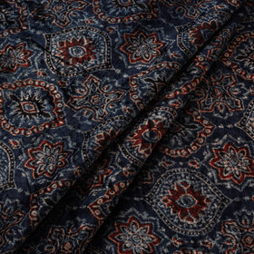 Velvet natural dyed hand fabric 04 - handcrafted