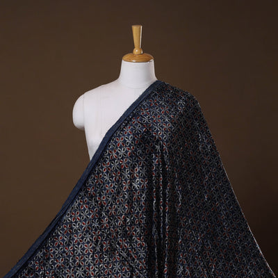 Velvet natural dyed hand fabric 05 - handcrafted