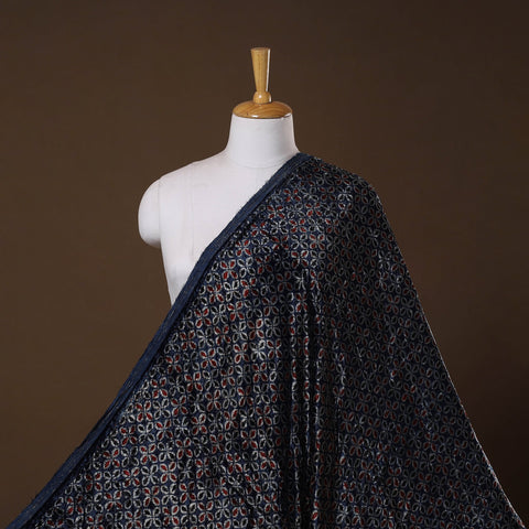 Velvet natural dyed hand fabric 05 - handcrafted