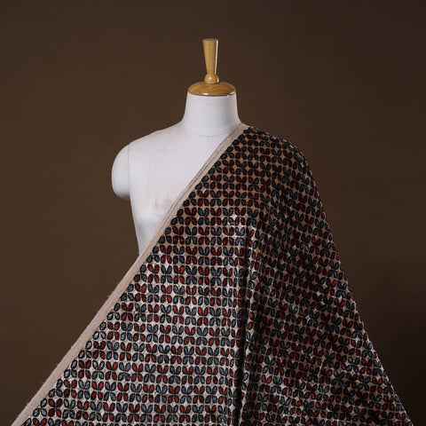 Velvet natural dyed hand fabric 06 - handcrafted