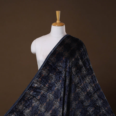 Velvet natural dyed hand fabric 09 - handcrafted