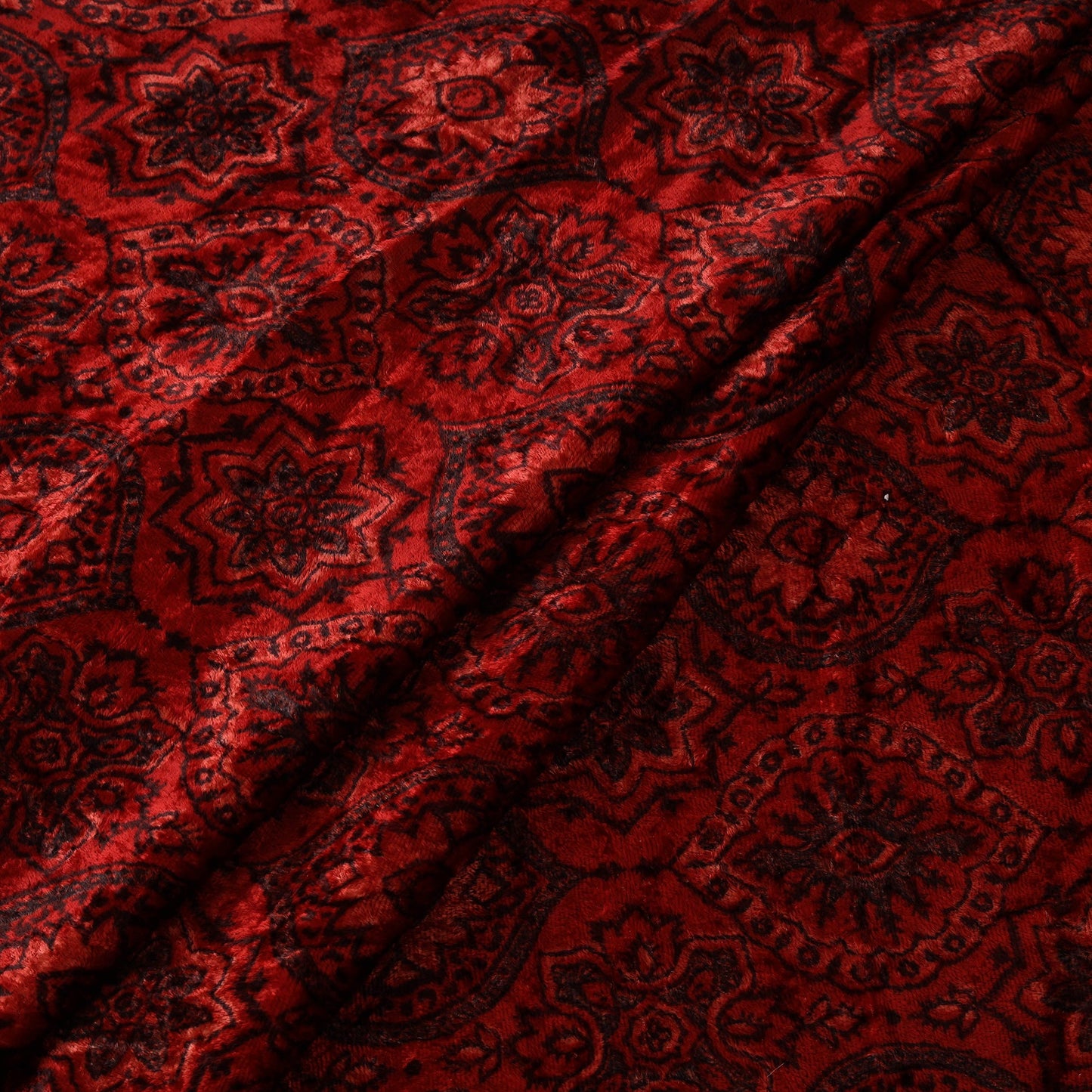 Velvet natural dyed hand fabric 10 - handcrafted