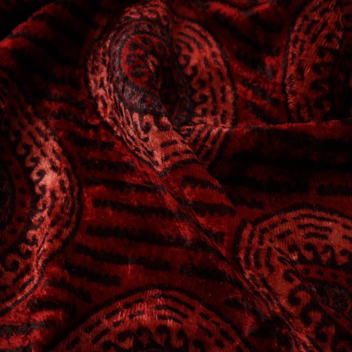 Velvet natural dyed hand fabric 13 - handcrafted