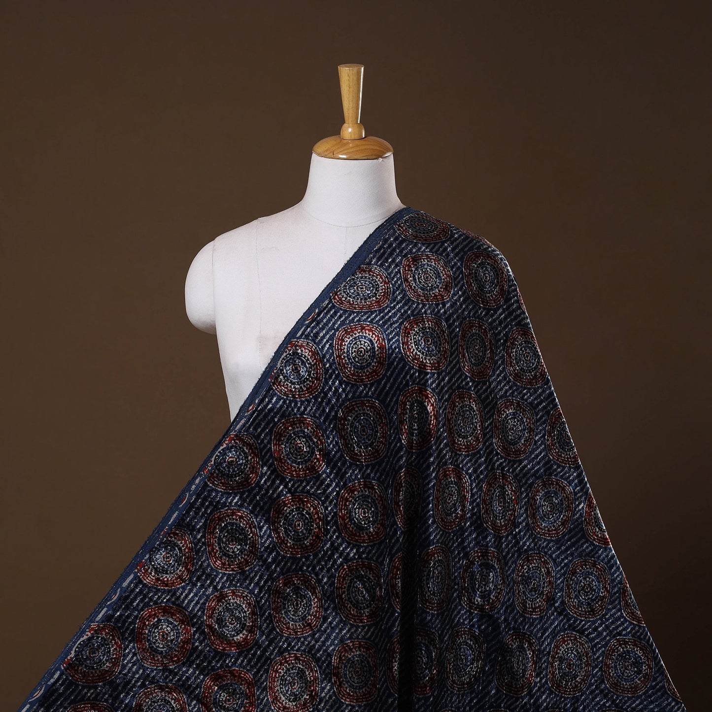 Velvet natural dyed hand fabric 14 - handcrafted