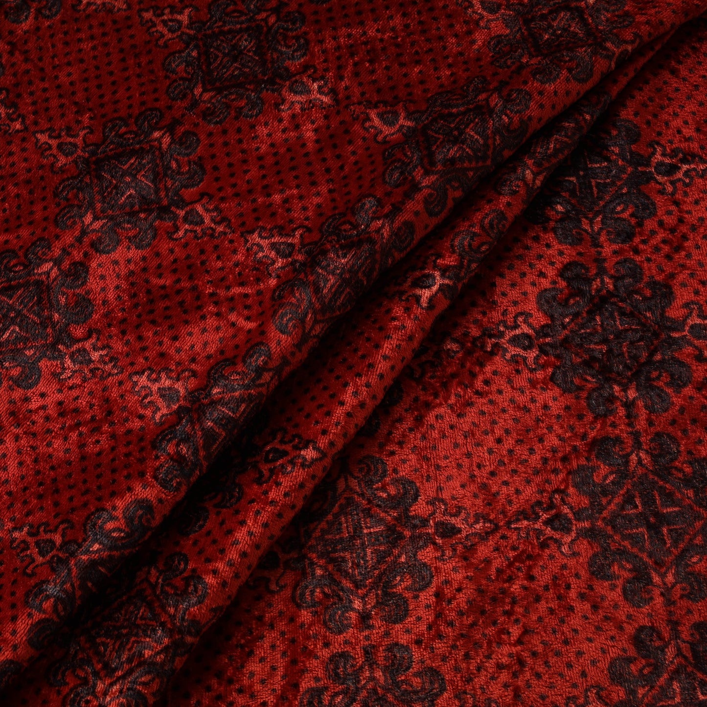 Velvet natural dyed hand fabric 16 - handcrafted