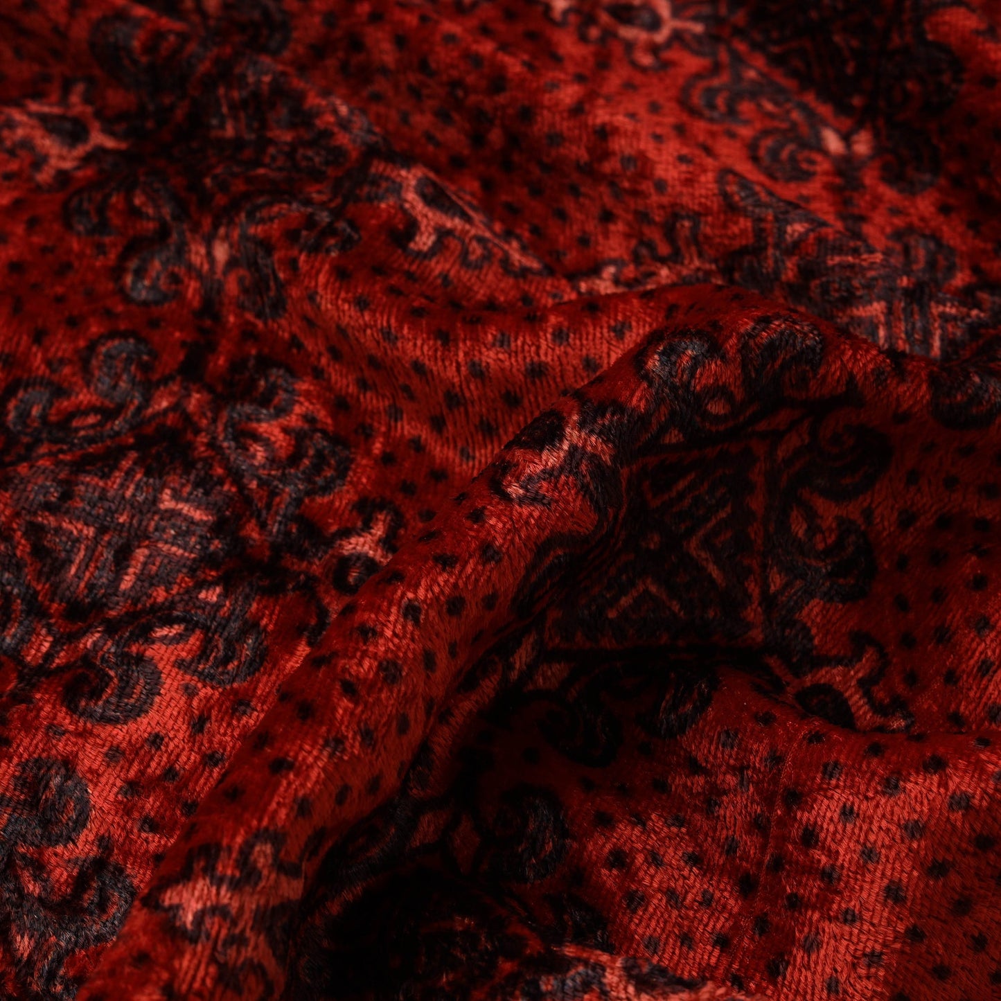 Velvet natural dyed hand fabric 16 - handcrafted