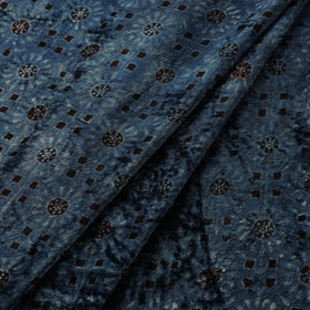 Velvet natural dyed hand fabric 18 - handcrafted