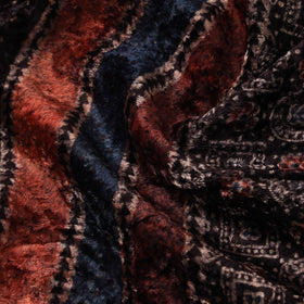 Velvet natural dyed hand fabric 28 - handcrafted
