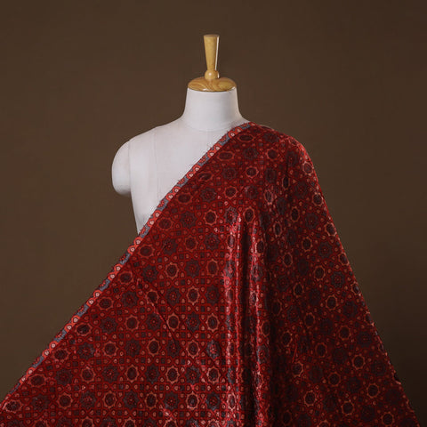 Velvet natural dyed hand fabric 36 - handcrafted