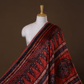 Velvet natural dyed hand fabric 39 - handcrafted