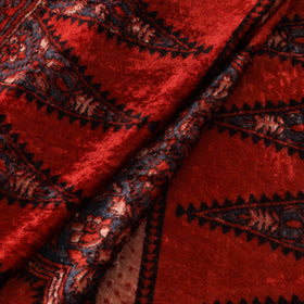 Velvet natural dyed hand fabric 39 - handcrafted