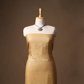 Vidarbha tussar silk handloom plain 2pc unstitched dress