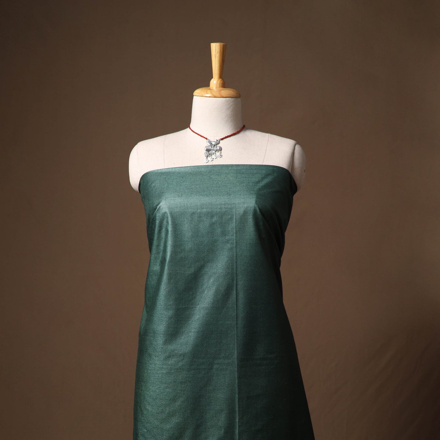 Vidarbha tussar silk handloom plain 2pc unstitched dress