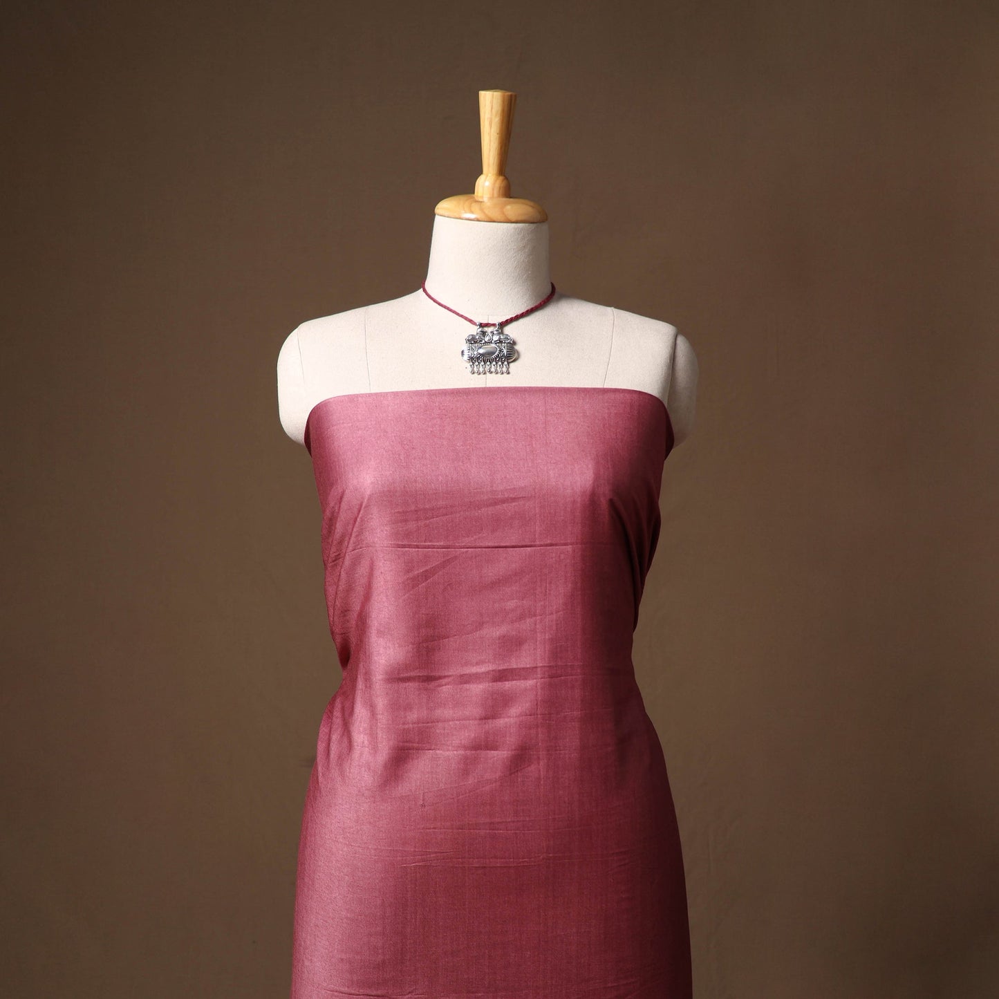 Vidarbha tussar x muga silk handloom plain 2pc unstitched