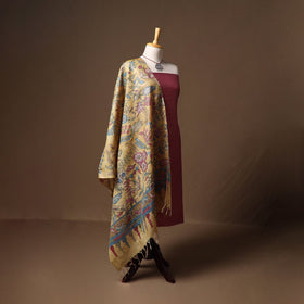 Vidarbha tussar x muga silk handloom plain 2pc unstitched