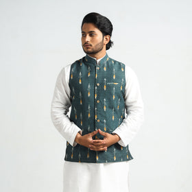 pochampally ikat nehru jacket